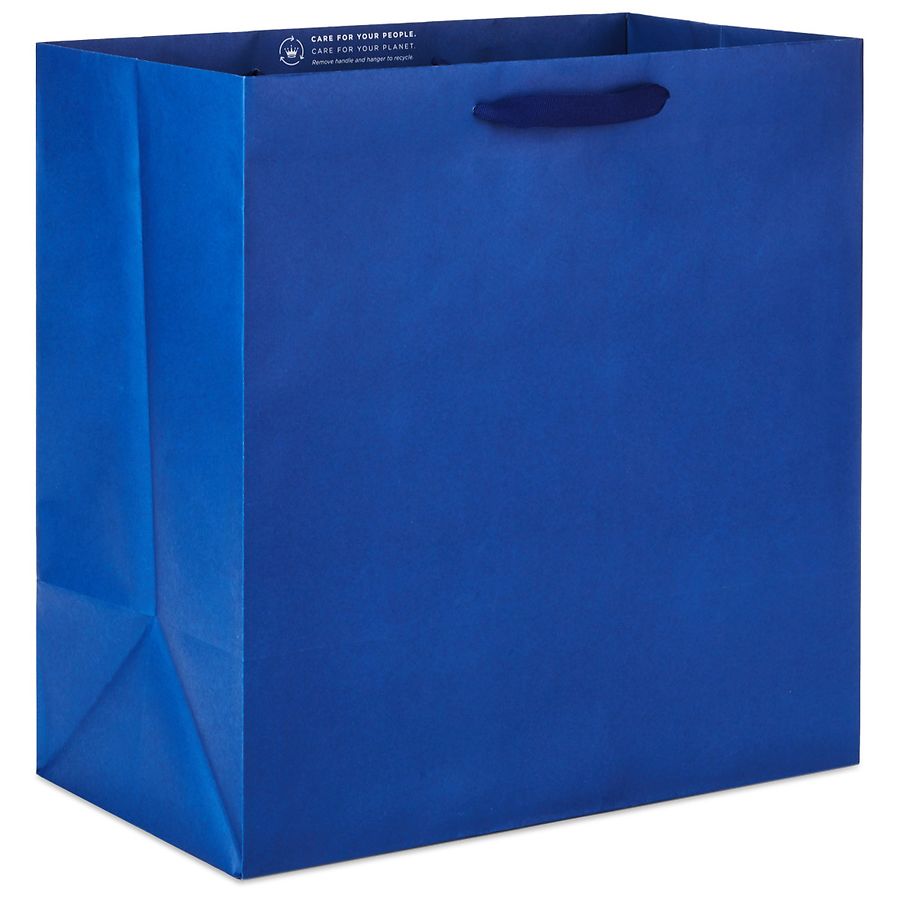 Hallmark Extra-Deep Gift Bag, Navy Blue