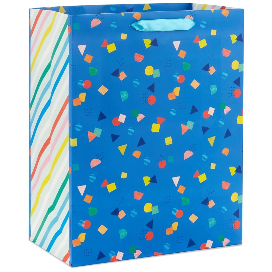 Hallmark Large Gift Bag, Blue Confetti