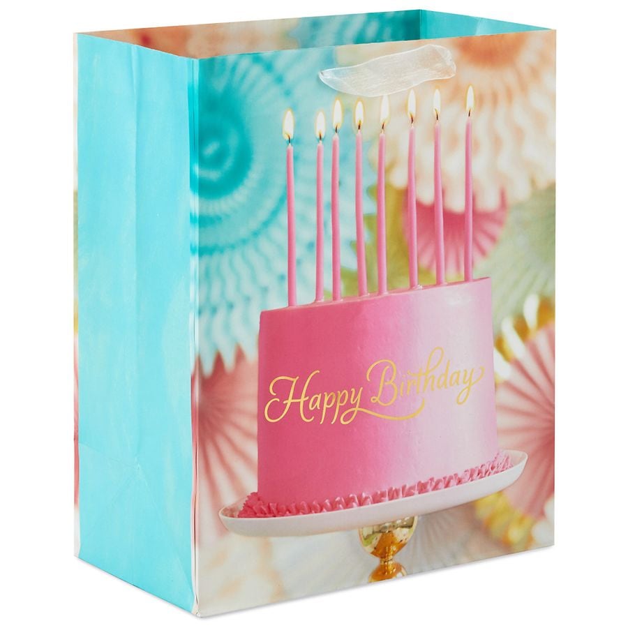 Hallmark Large Gift Bag, Pink Cake Photo