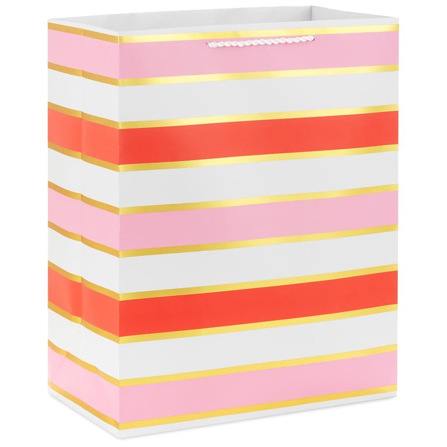 Hallmark Large Gift Bag, Pink Stripe