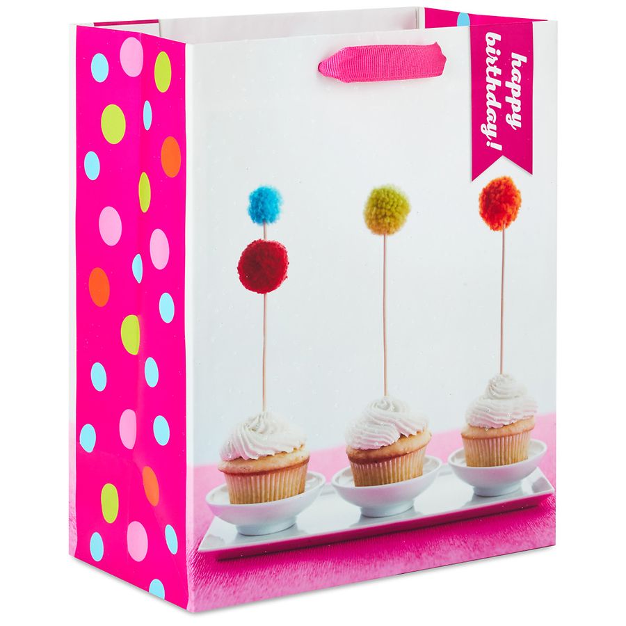 Hallmark Medium Gift Bag, Cupcake Photo