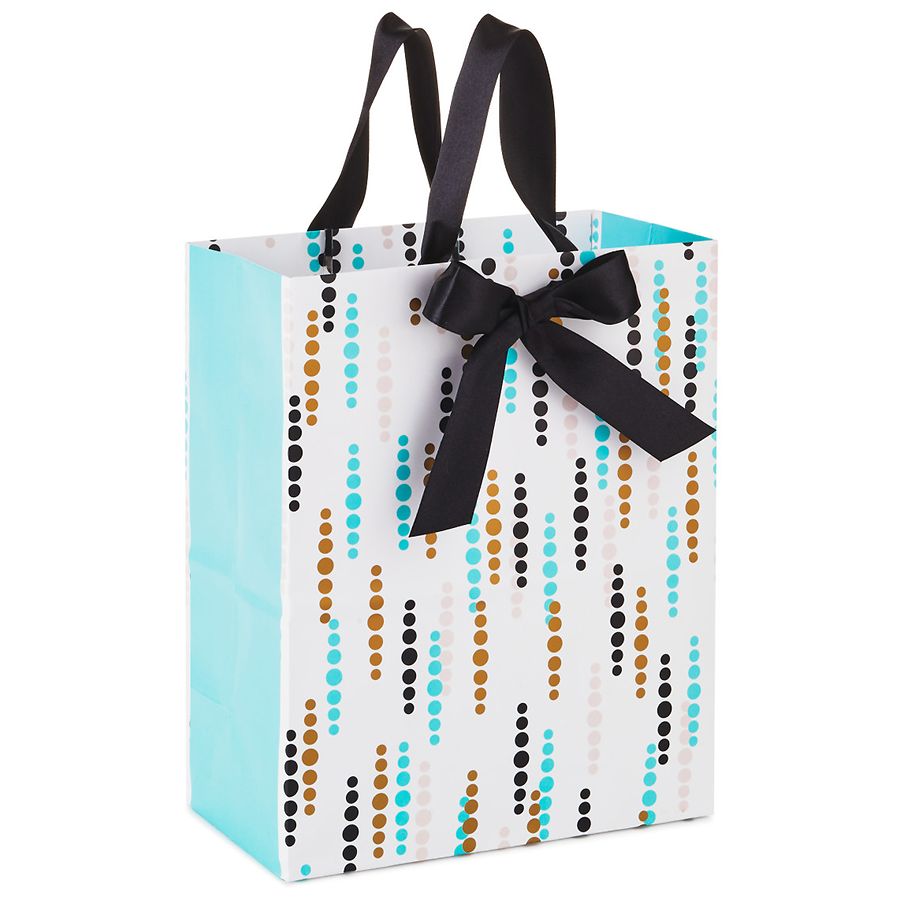 Hallmark Medium Gift Bag, Multicolored Raindrop Dots