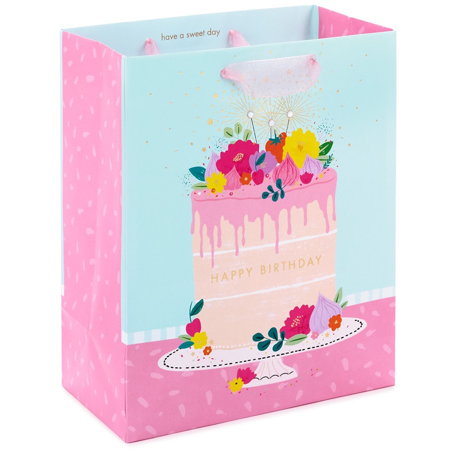 Hallmark Medium Gift Bag, Pretty Cake