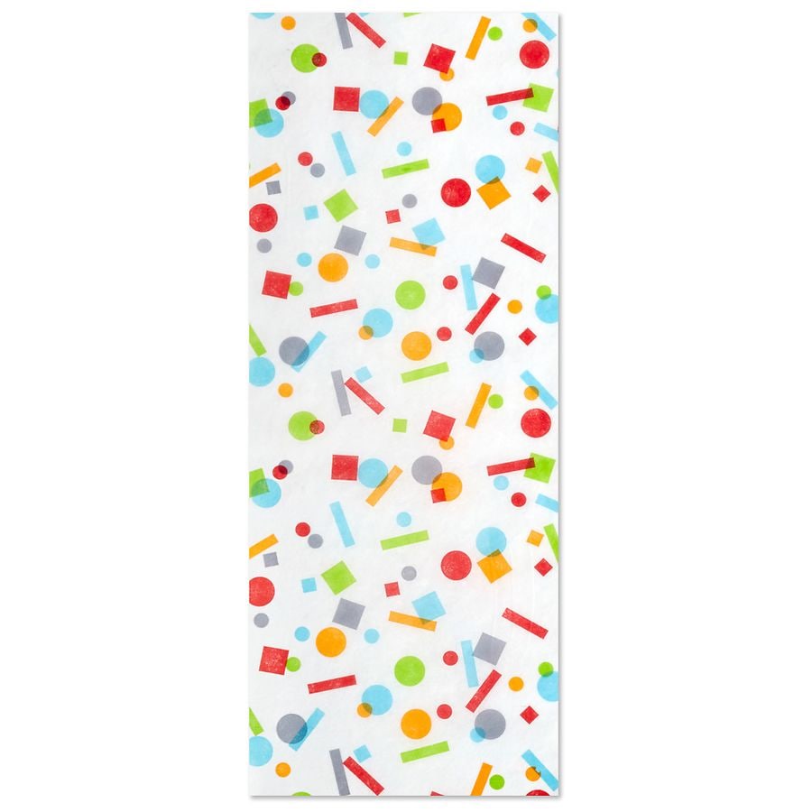Hallmark Tissue Paper, Multicolor Confetti, 6 Sheets