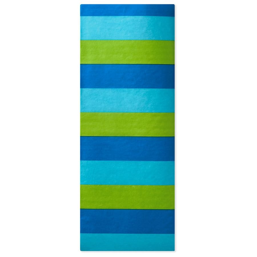Hallmark Tissue Paper, Bold Blue Stripe, 6 Sheets