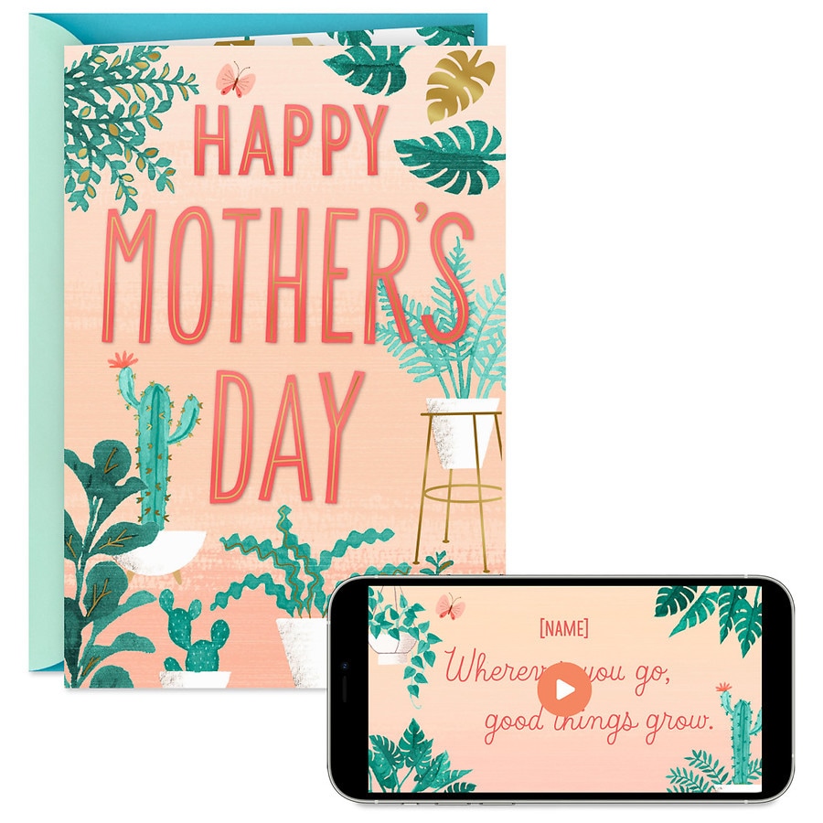 Hallmark Video Greeting Mother's Day Card (Good Things Grow Wherever You Go)(V1)