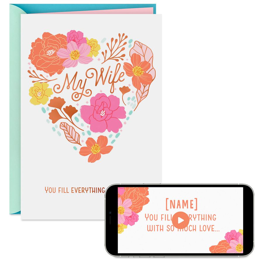 Hallmark Video Greeting Mother's Day Card for Wife (You Fill Everything With Love)(V7)