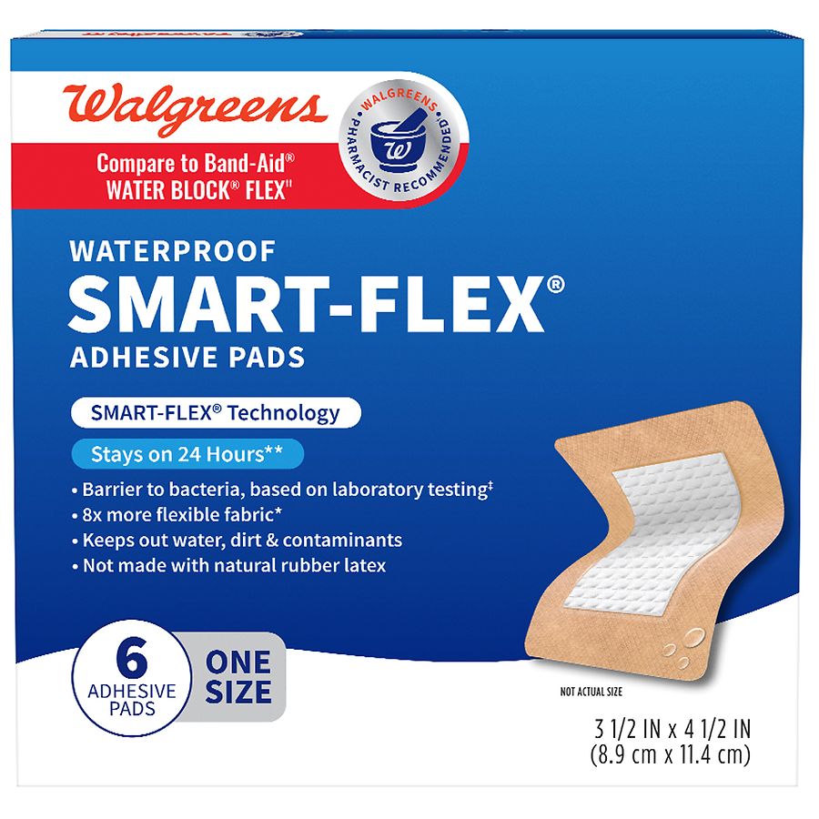 Walgreens Waterproof Smart-Flex Adhesive Pads