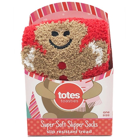 totes Slipper Socks, Gingerbread