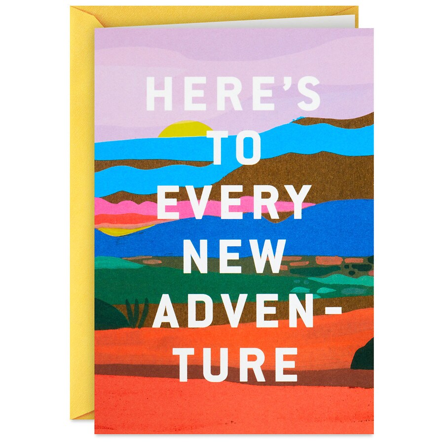 Hallmark Good Mail Congratulations Card (Here's to You and New Adventures)(S14)