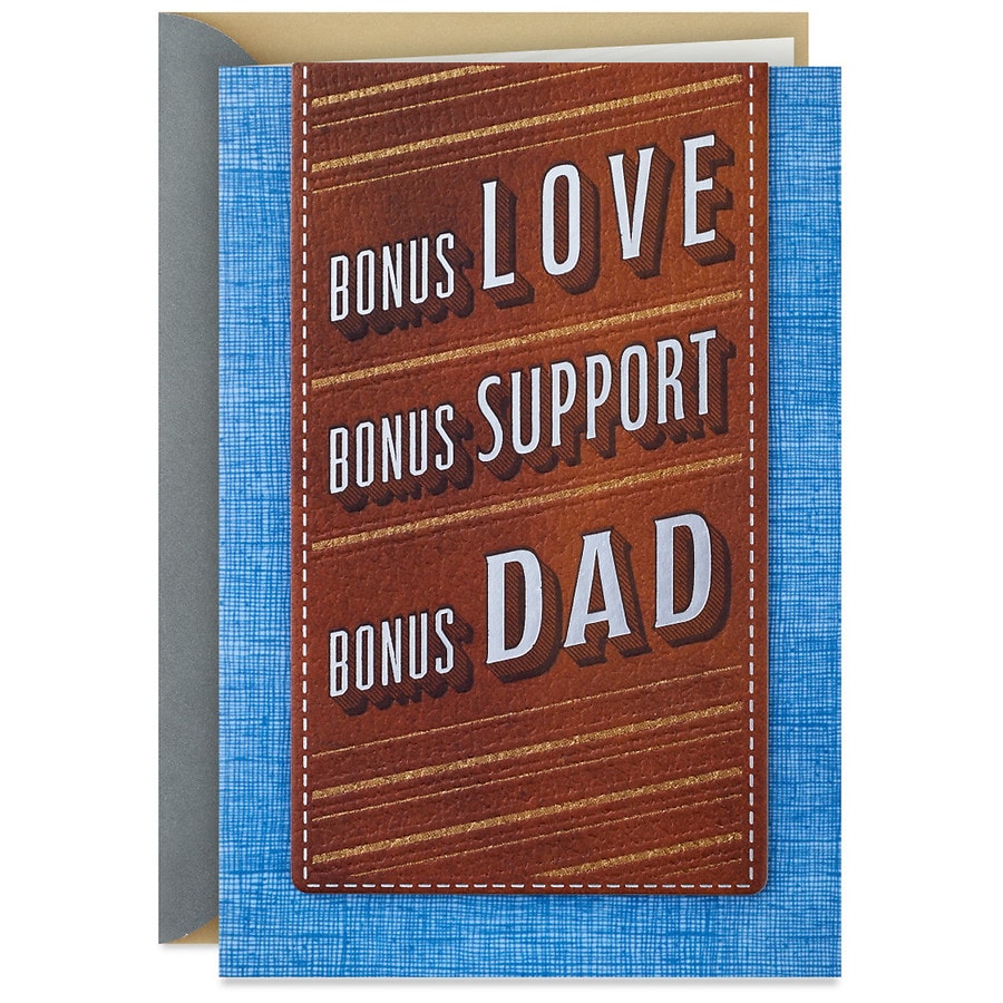 Hallmark Father's Day Card for Bonus Dad (Bonus Love)(S22)