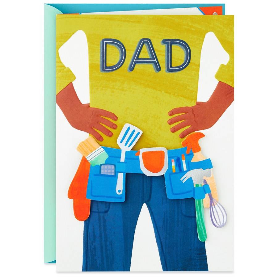 Hallmark Father's Day Card for Dad (Dad With Toolbelt)(F27)