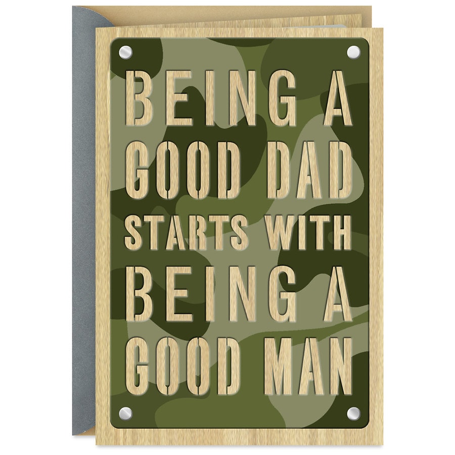 Hallmark Father's Day Card (A Good Dad and a Good Man)(S36)