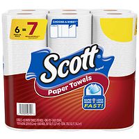 24-Count (4 x 6-Count) Scott Choose-A-Sheet Paper Towels (Regular Rolls)