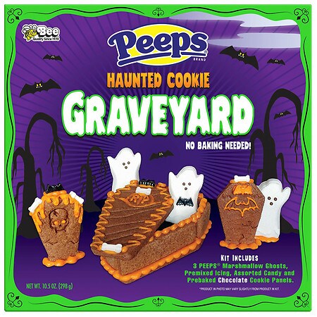 BEST. BY: /2023Peeps Halloween Graveyard Cookie Kit - 10.5 oz