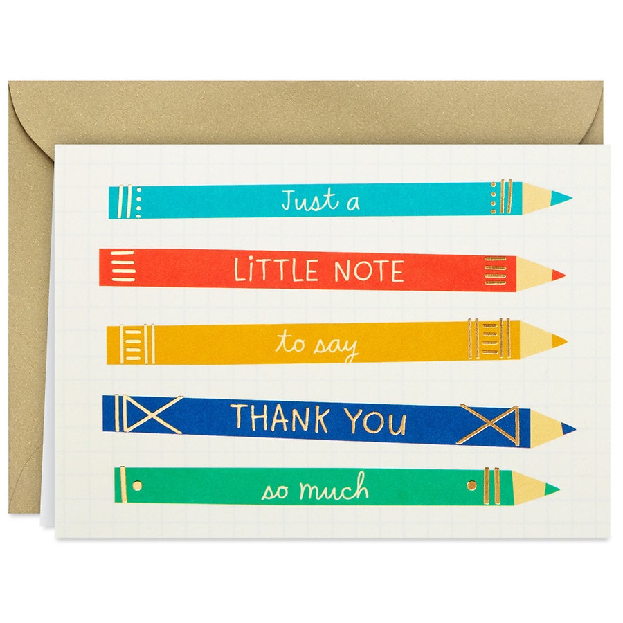 Hallmark Blank Thank-You Notes (Pencils)