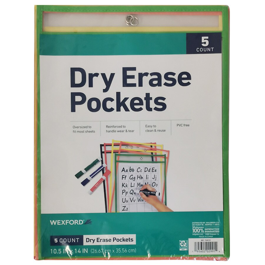 Wexford Dry Erase Pockets | Walgreens
