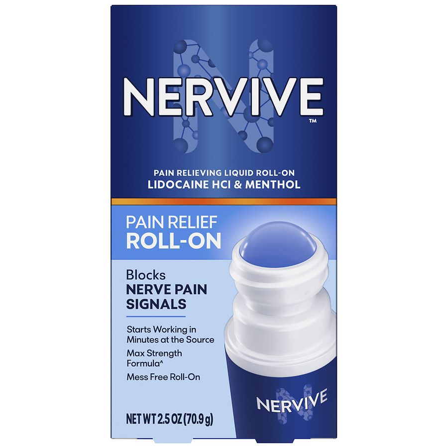 Nervive Pain Relieving Roll On Liquid, Max Strength Topical Nerve Pain  Reliever | Walgreens