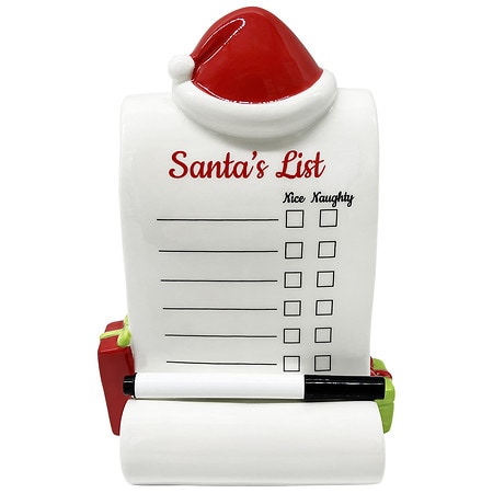 Festive Voice Santa's List, Ceramic