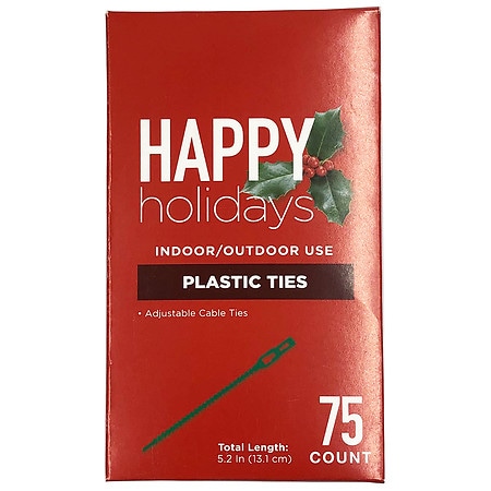 Festive Voice Holiday Decoration Plastic Ties