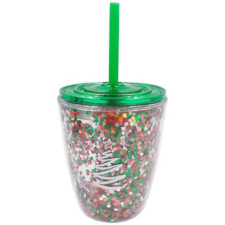 Festive Voice Glitter Tumbler