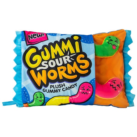 Festive Voice Sour Gummi Worms Plush