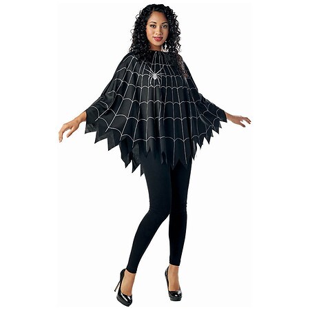 Festive Voice SPIDER WEB PONCHO HALLOWEEN COSTUME