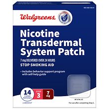 Walgreens Nicotine Transdermal System Patch Step 3 Clear Nicotine ...