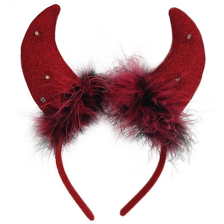 Festive Voice LIGHT UP DEVIL HORN HEADBAND, HALLOWEEN COSTUME