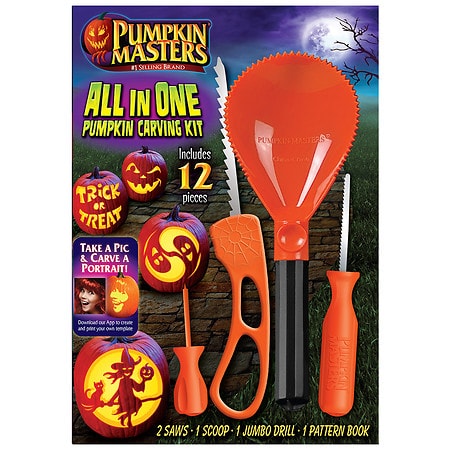 Pumpkin Masters ALL IN ONE HALLOWEEN PUMPKIN CARVING KIT - DISPLAY COMPONENT