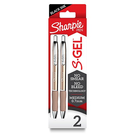 Sharpie S-Gel Metal Barrel Champagne Gel Pens