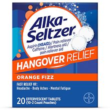 Alka-Seltzer Hangover Relief Effervescent Tablets | Walgreens