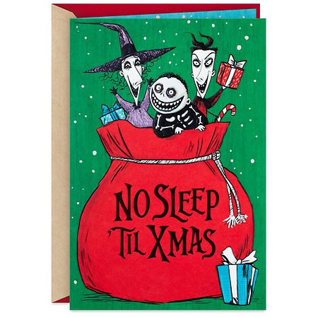 Hallmark Christmas Card (Disney Tim Burtons The Nightmare Before Christmas) (S21) Walgreens photo