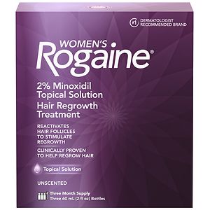 Women's Rogaine Hair Regrowth Treatment Topical Solution 3 Pack