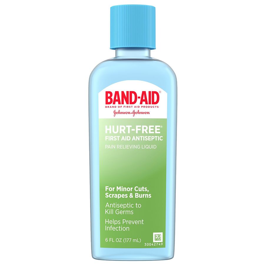 Band-Aid First Aid Hurt-Free Antiseptic Wash Treatment