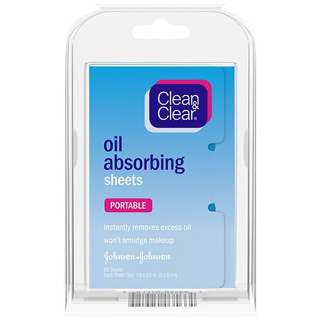 Clean & Clear Oil Absorbing Facial Sheets - 50.0 ea