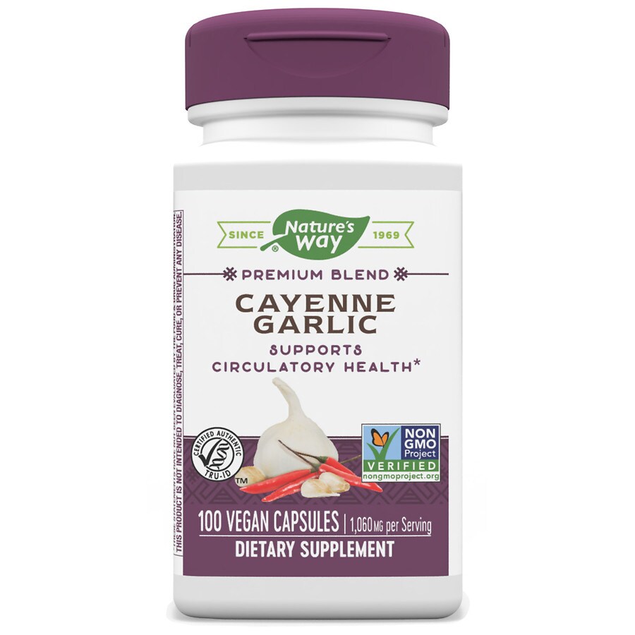 Nature's Way Cayenne & Garlic, Capsules