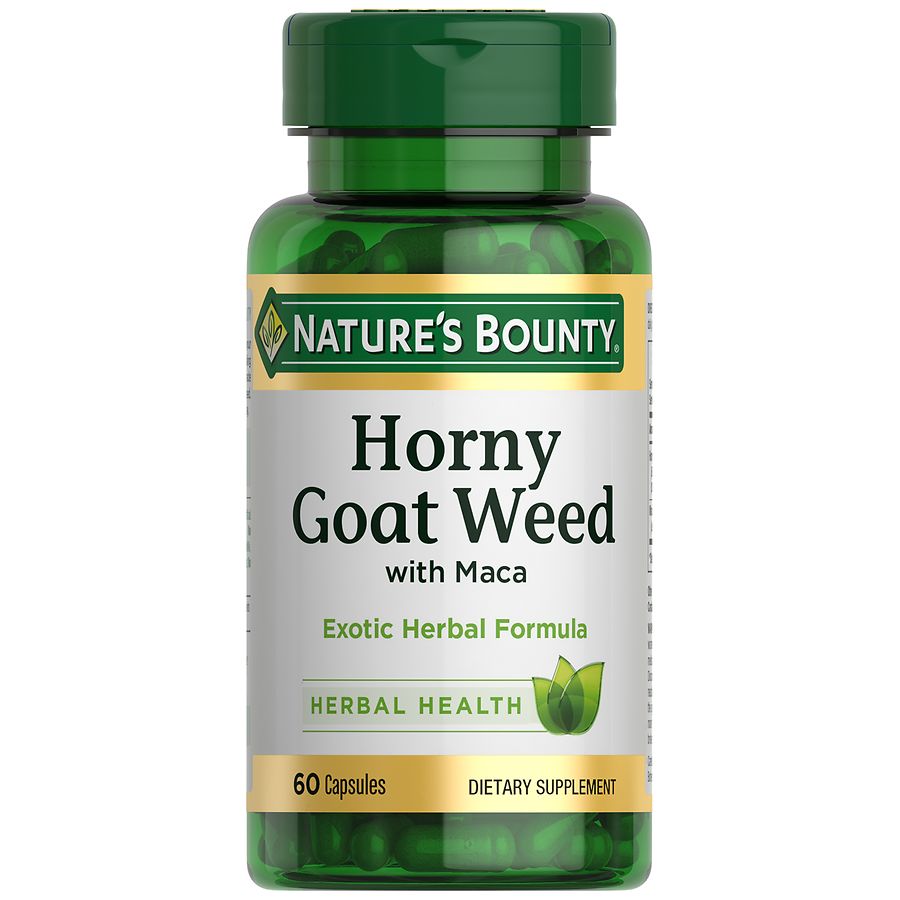 Nature S Bounty Super Goat Weed With Maca Herbal Supplement Capsules Walgreens