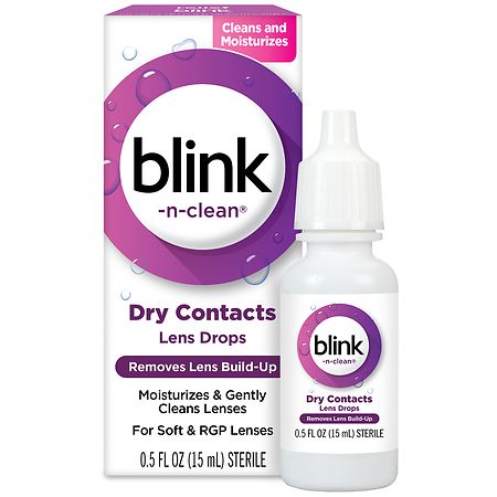 Complete by AMO Blink-N-Clean Lens Drops For Soft Contact Lenses - 0.5 fl oz