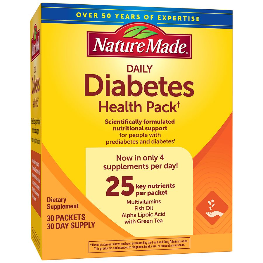 Nature Made Daily Diabetes Health Pack Walgreens