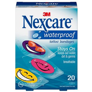 Nexcare Waterproof Tattoo Bandages