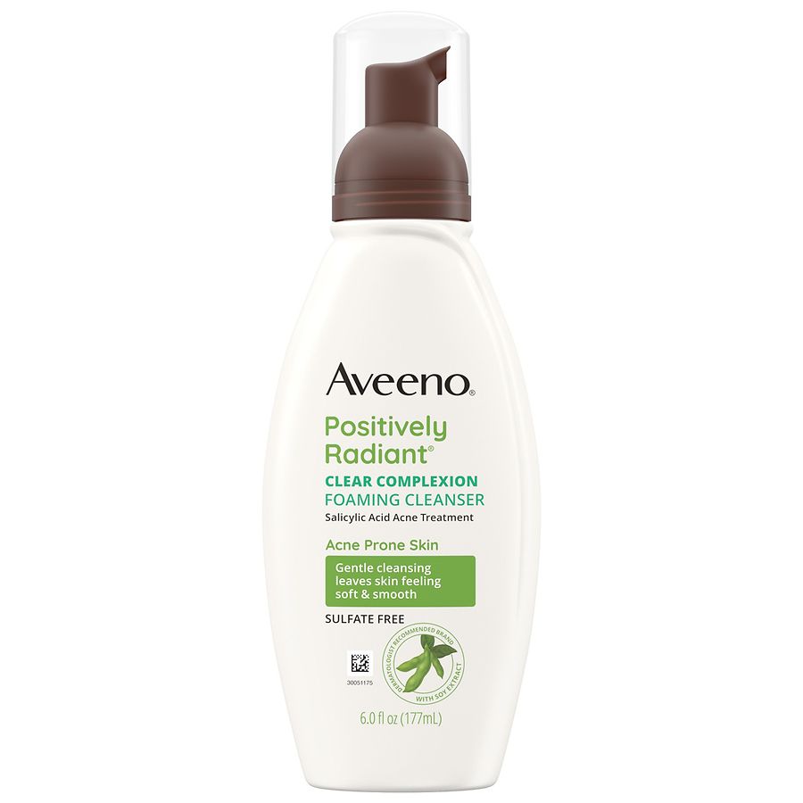 wash face aveeno Aveeno Complexion  Clear Cleanser  Foaming Walgreens Facial