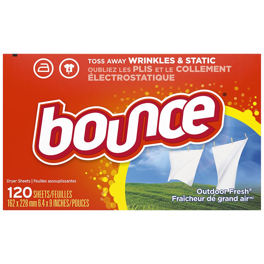  Bounce Outdoor Fresh Scented Fabric Softener Dryer Sheets Outdoor Fresh 