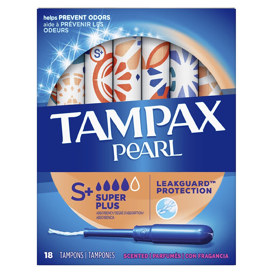  Tampax Pearl Tampons Super Plus Absorbency Scented, Super Plus 