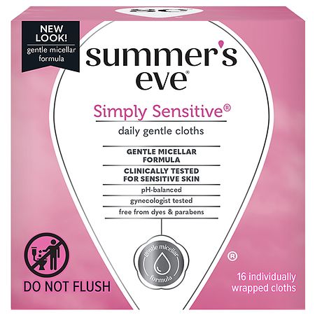 Summer's Eve Feminine Cleansing Cloths for Sensitive Skin - 16.0 ea