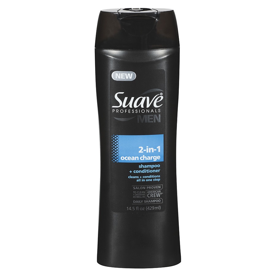 Suave Men 2 in 1 Shampoo + Conditioner Ocean Charge Clean Walgreens