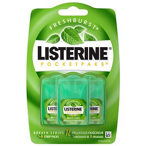 LISTERINE PocketPaks Breath Strips Fresh Burst