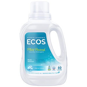 Earth Friendly Products Ecos 2X Ultra Free and Clear All Natural Liquid Laundry Detergent HE