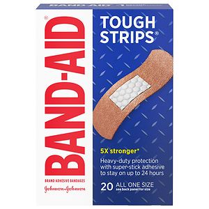 Band-Aid Tough-Strips All One Size Adhesive Bandages
