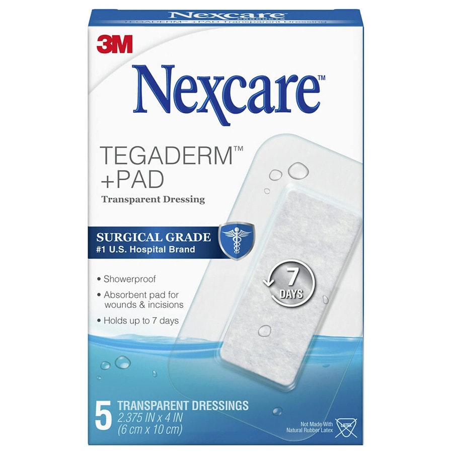 Nexcare Waterproof Transparent Dressing Sterile Adhesive Pads